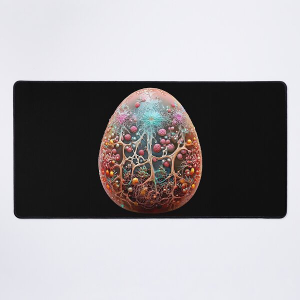 Item preview, Easter bunny in a frenzy of colour: Abstract patterns on an Easter egg designed and sold by Girih.