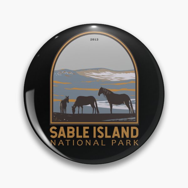 Item preview, Sable Island National Park Reserve Canada Vintage Emblem designed and sold by KrisSidDesigns.