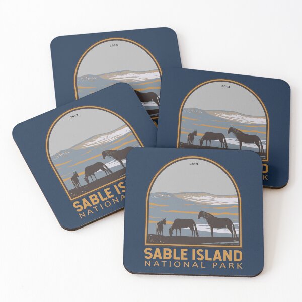 Item preview, Emblema vintage de la reserva del Parque Nacional Sable Island Canadá designed and sold by KrisSidDesigns.