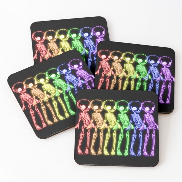 Item preview, Skeleton - Bone Row (rainbow) designed and sold by kaypanicarts.