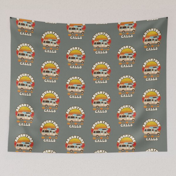 Item preview, Funny Retro Design Adventure Calls RV Camping designed and sold by Cute & Sassy Custom Gifting Boutiques.