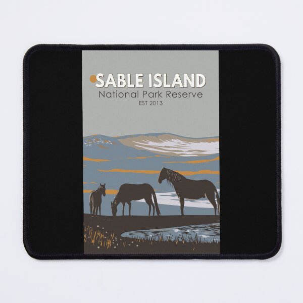 Item preview, Sable Island National Park Reserve Canada Travel Art Vintage designed and sold by KrisSidDesigns.
