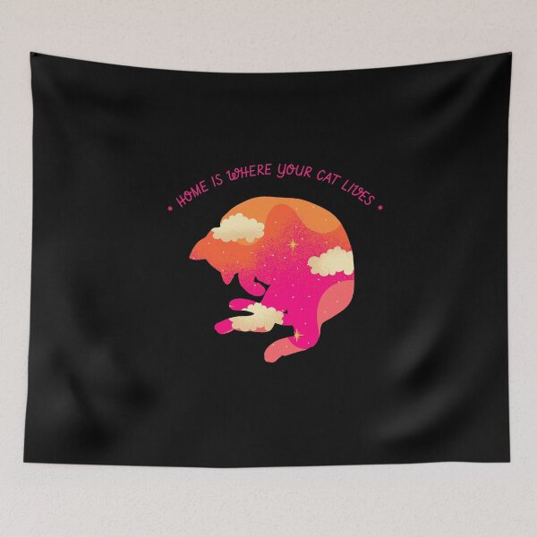 Item preview, Home Is Where Your Cat Lives designed and sold by TeePartyHost.