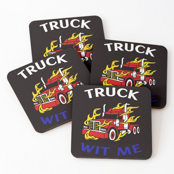 Item preview, Flaming Trucker Truck Wit Me WRB designed and sold by TeamsterLife.