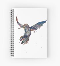 Watercolour Hummingbird Spiral Notebook