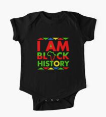Ich bin Black History Month Black Pride Kurzärmeliger Einteiler