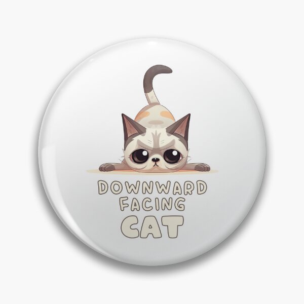 Item preview, Yoga Cat - Downward Facing Dog - Cute Kitty doing Yoga designed and sold by JustSimpleUK.
