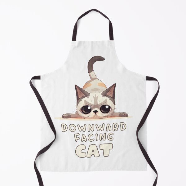 Item preview, Yoga Cat - Downward Facing Dog - Cute Kitty doing Yoga designed and sold by JustSimpleUK.