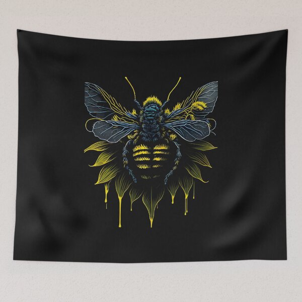 Artikelvorschau, Bee On A Sun Flower - Bee-autiful & Cute - entworfen und verkauft von Chromatic-Art.