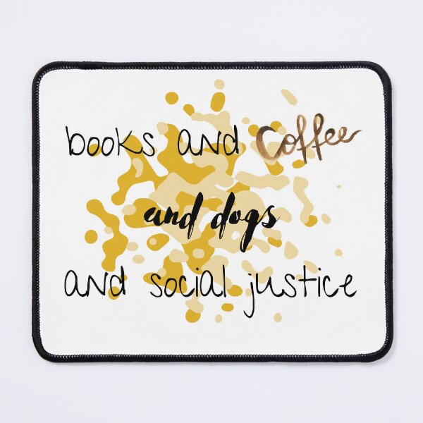 Item preview, Books and coffee and dogs and social justice t-shirts designed and sold by FloraSkylark.