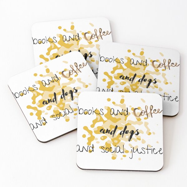 Item preview, Books and coffee and dogs and social justice t-shirts designed and sold by FloraSkylark.