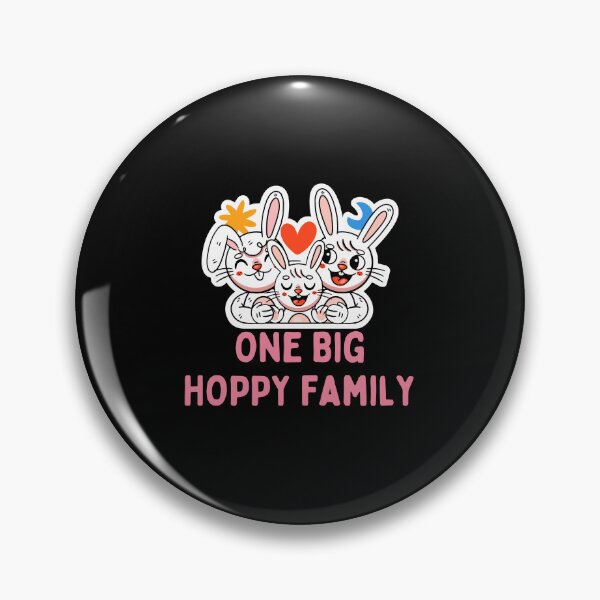 Item preview, Hoppy Easter pun - One big hoppy family, cute rabbit Easter pun, Easter puns  designed and sold by haRexia.