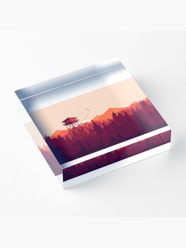 Alternate view of Firewatch - Landscape 2 Acrylic Block