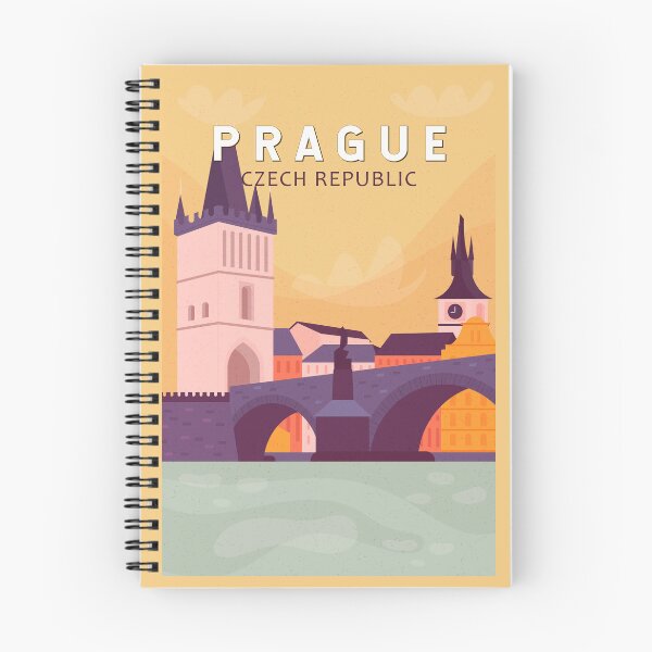 Item preview, Prague Czech Republic Travel Art Vintage designed and sold by KrisSidDesigns.