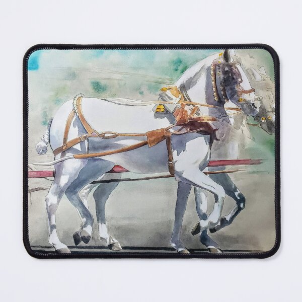 Item preview, White horses in Seville, Spain during the April Fair designed and sold by Carlos Taylor.