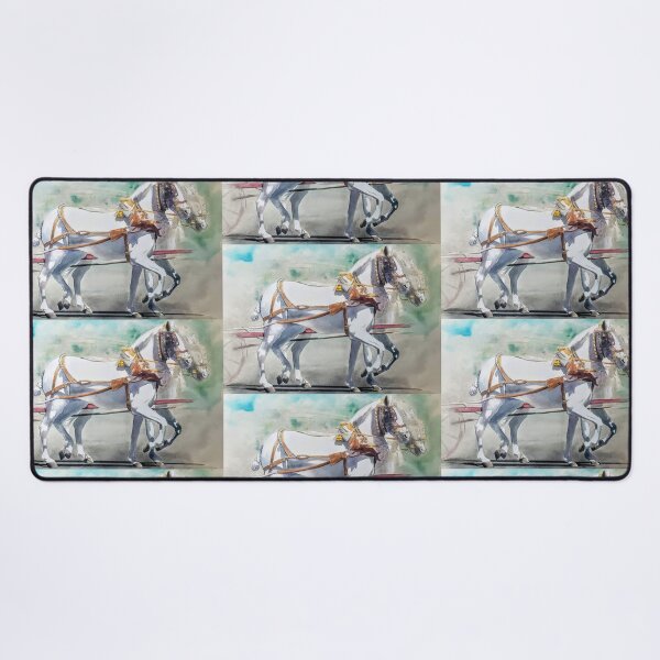 Item preview, White horses in Seville, Spain during the April Fair designed and sold by Carlos Taylor.