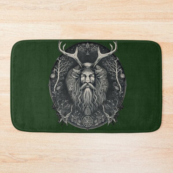 Item preview, Mystic Pagan Guardian Cernunnos designed and sold by Satorizations.