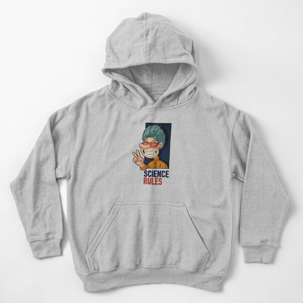 Little mad scientist - science rules | White background | v 02 Kids Pullover Hoodie