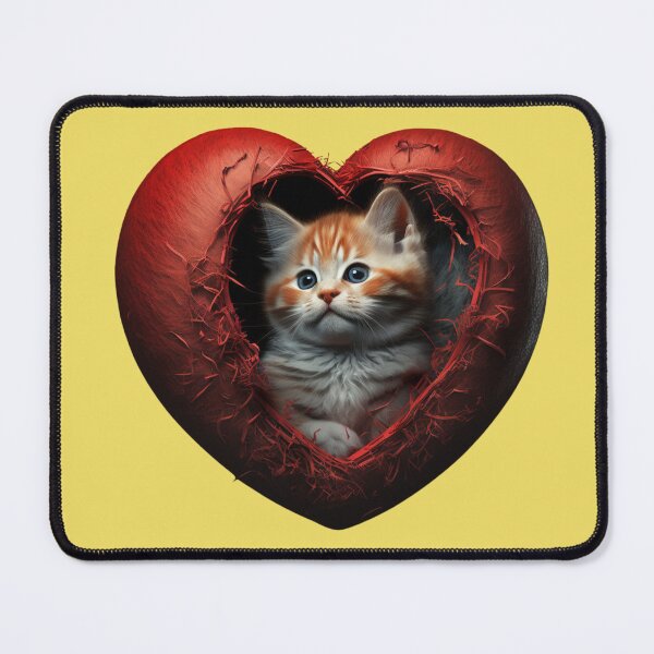 Item preview, Kitten inside my heart. designed and sold by NerdStock.