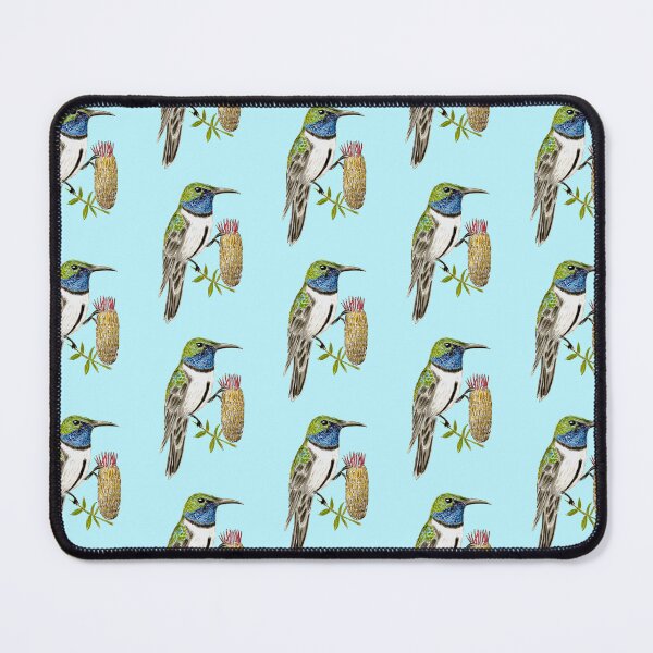 Item preview, Hillstar Hummingbird Illustration Aqua Background designed and sold by Sockstomistic.