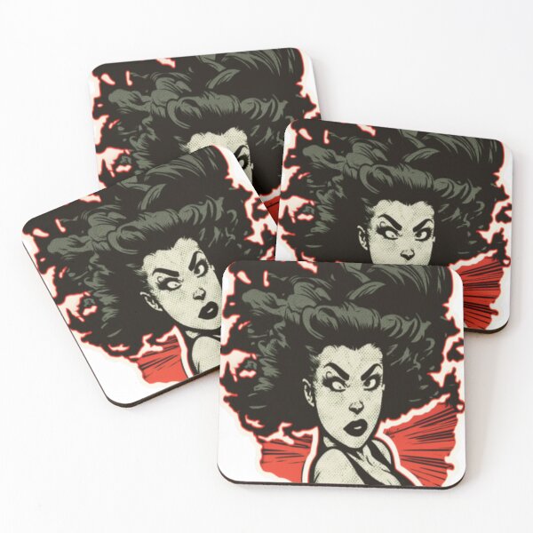 Item preview, Cheveux Noirs Pleurer Comic Girl sticker designed and sold by workouti.