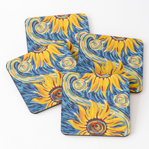 Item preview, Starry Night Sunflowers 2 of 2 designed and sold by Megan JL Evans Art.