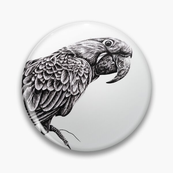 Item preview, Hyacinth macaw illustration designed and sold by LorenDowding.