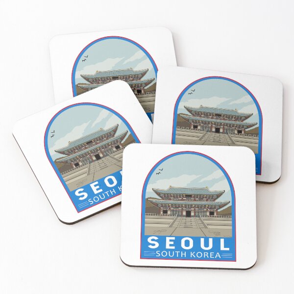 Item preview, Seoul South Korea Travel Retro Emblem designed and sold by KrisSidDesigns.