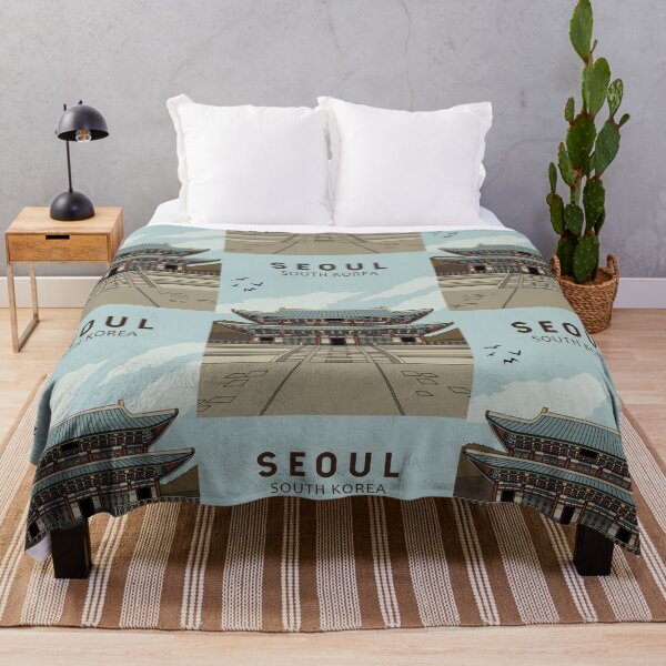Item preview, Seoul South Korea Travel Art Vintage designed and sold by KrisSidDesigns.