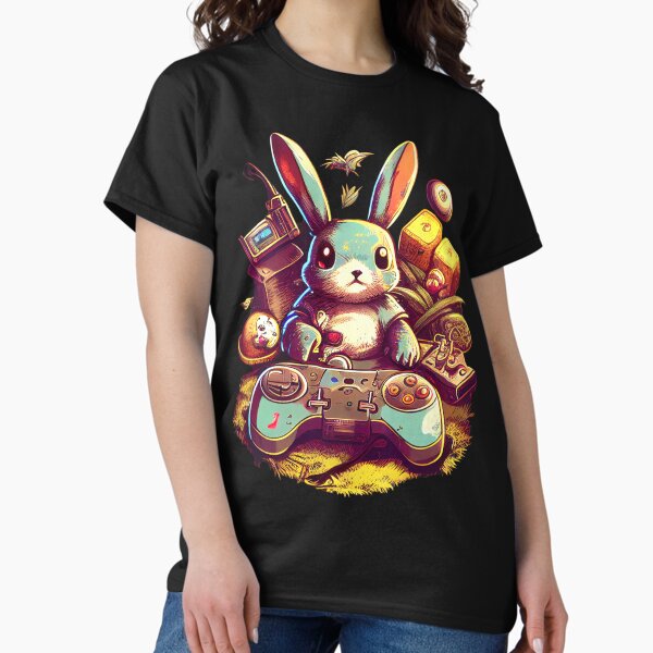 Item preview, Cute Gamer Easter Bunny designed and sold by GiftPantheon.