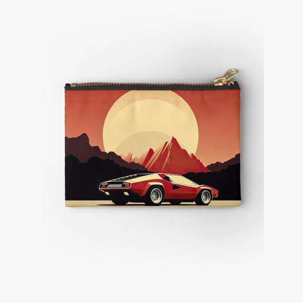 Item preview, Lamborghini Countach vintage illustration poster designed and sold by blackdogshop.