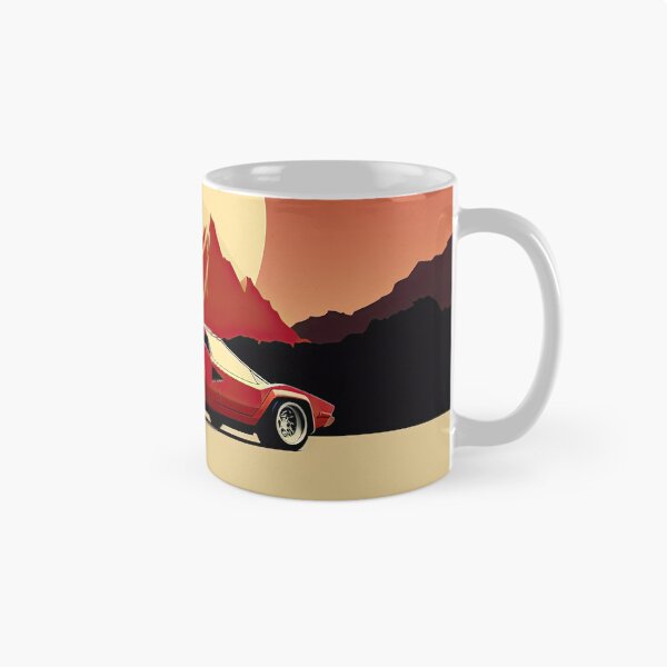 Item preview, Lamborghini Countach vintage illustration poster designed and sold by blackdogshop.