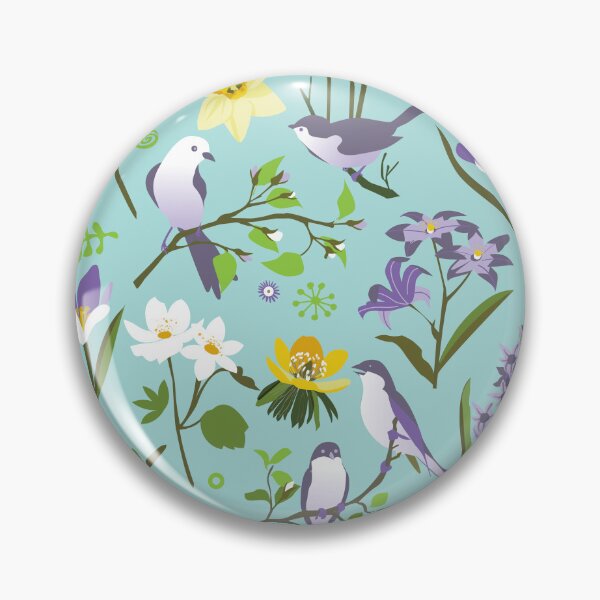 Item preview, cheerful spring | florals and birds designed and sold by camcreativedk.