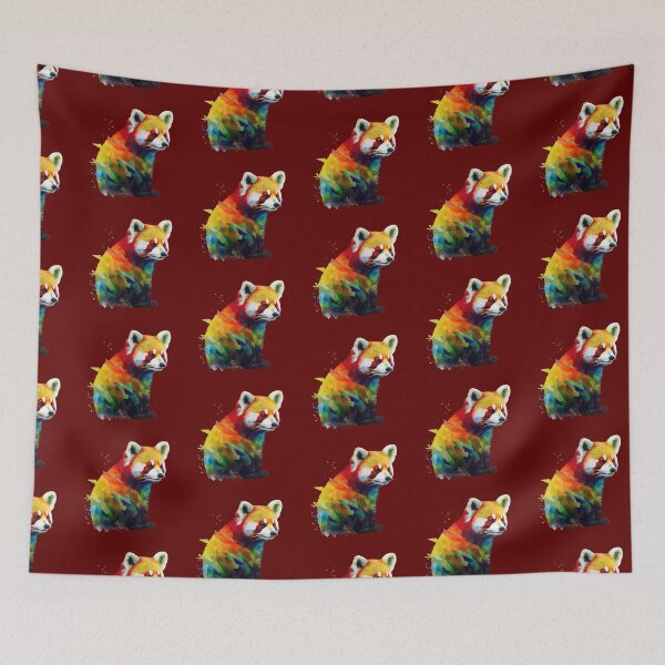 Item preview, Multicolor Red Panda Bear, Red Panda Lover Design designed and sold by EnzoZs.