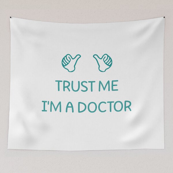 Item preview, doctors are super heroes trust me designed and sold by Osama Abdelgalil.