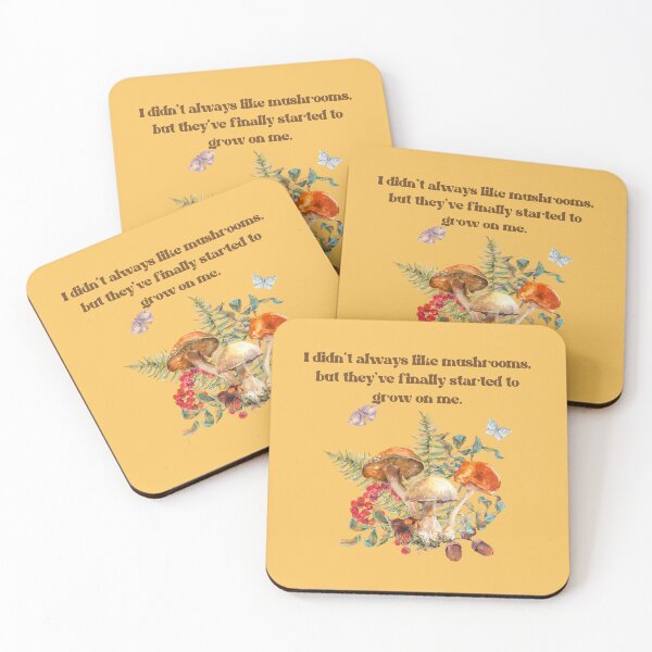 Item preview, Funny Mushrooms Pun- Fungi Floral, Garden Mushrooms designed and sold by Lumia Creations.