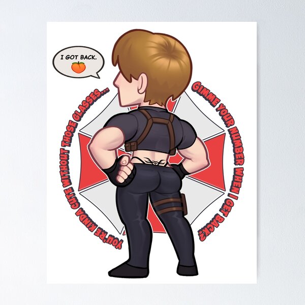 Artikel-Vorschau von Leon Ass Kennedy, designt und verkauft von RandomDrewStore.