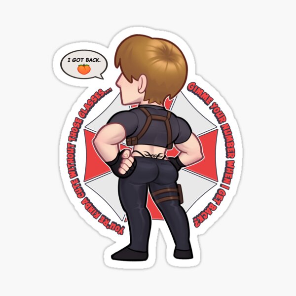 Artikel-Vorschau von Leon Ass Kennedy, designt und verkauft von RandomDrewStore.