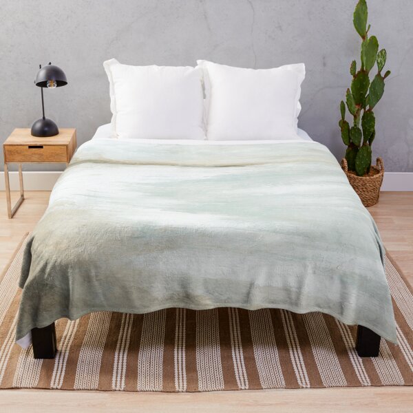 Item preview, Breeze - Neutral Gray Blue Coastline Landscape Abstract Beach Art, Coastal Seascape designed and sold by nlsdesignllc.