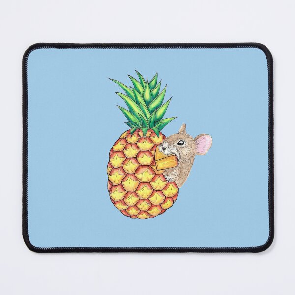 Item preview, Pineapple Pika Lake Blue Background designed and sold by Sockstomistic.