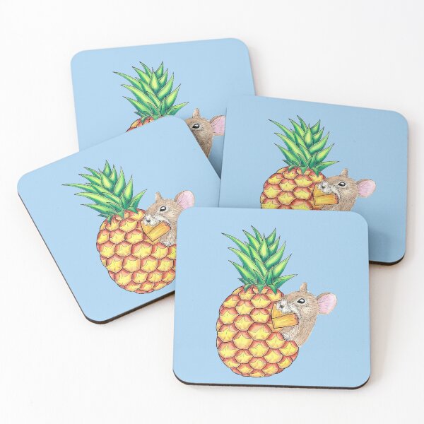 Item preview, Pineapple Pika Lake Blue Background designed and sold by Sockstomistic.