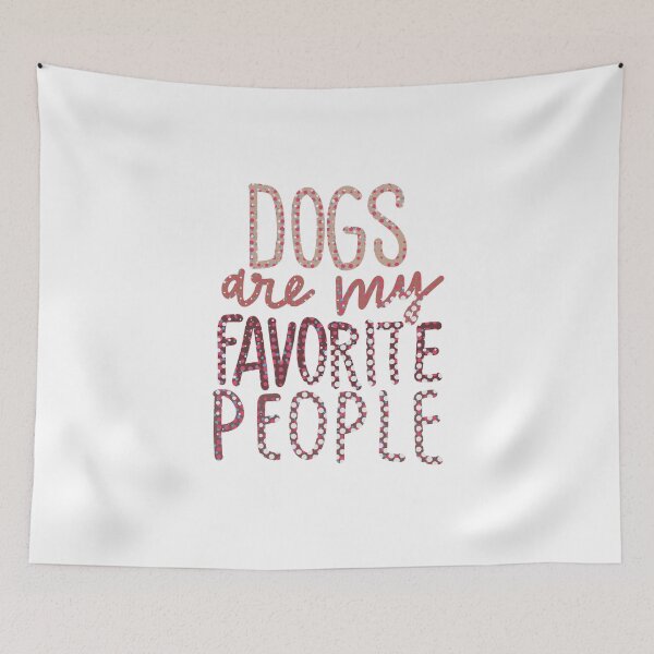 Item preview, Dogs are my favorite people vintage maroon designed and sold by chuckletuckle.