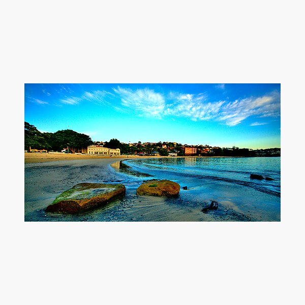 On The Rocks - Balmoral Beach, Sydney - The HDR Experiencee Photographic Print