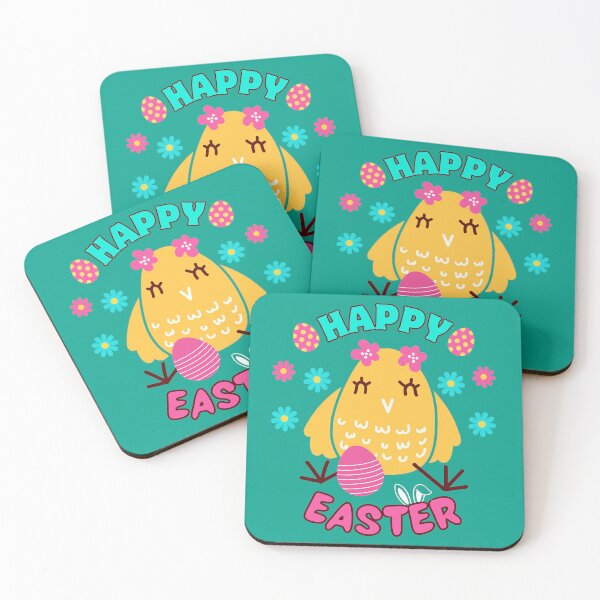 Artikelvorschau, frohe ostern glückliches küken und ostereier. entworfen und verkauft von Malogue.
