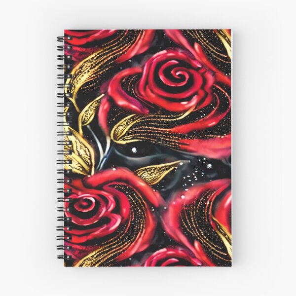 Item preview, Swirling Red Roses designed and sold by Poetic Patterns Studio.