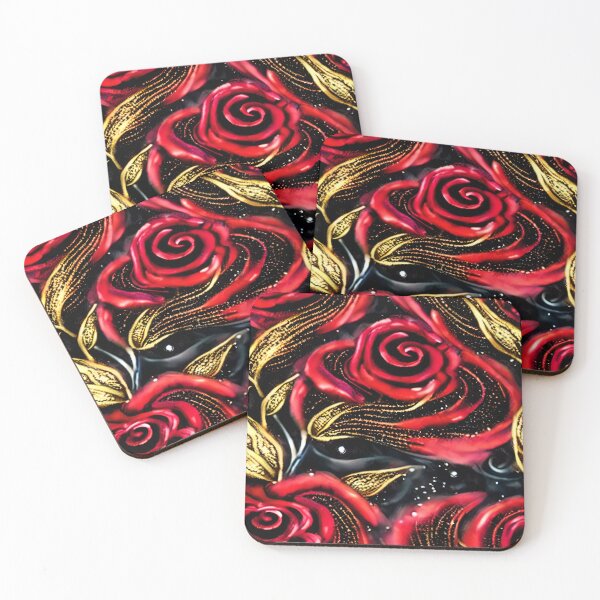 Item preview, Swirling Red Roses designed and sold by Poetic Patterns Studio.