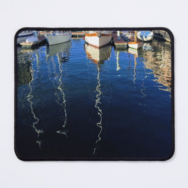 Item preview, Sailboat reflections on the bay water designed and sold by Carlos Taylor.