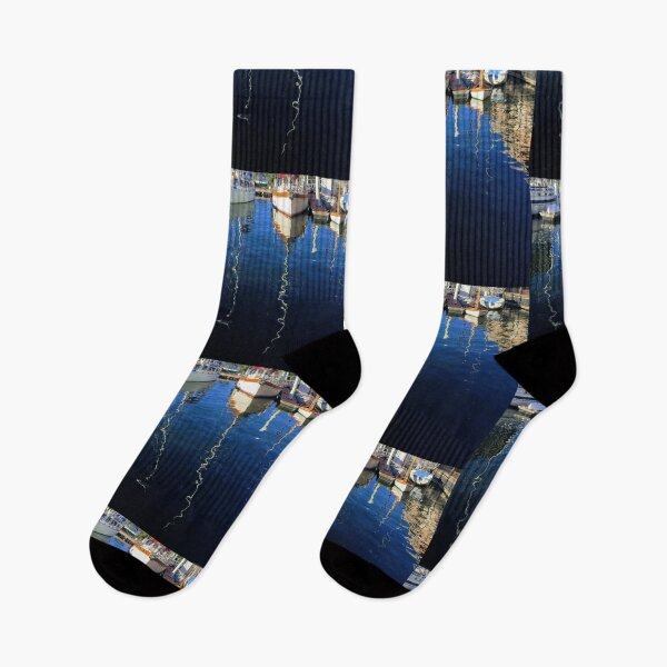 Item preview, Sailboat reflections on the bay water designed and sold by Carlos Taylor.