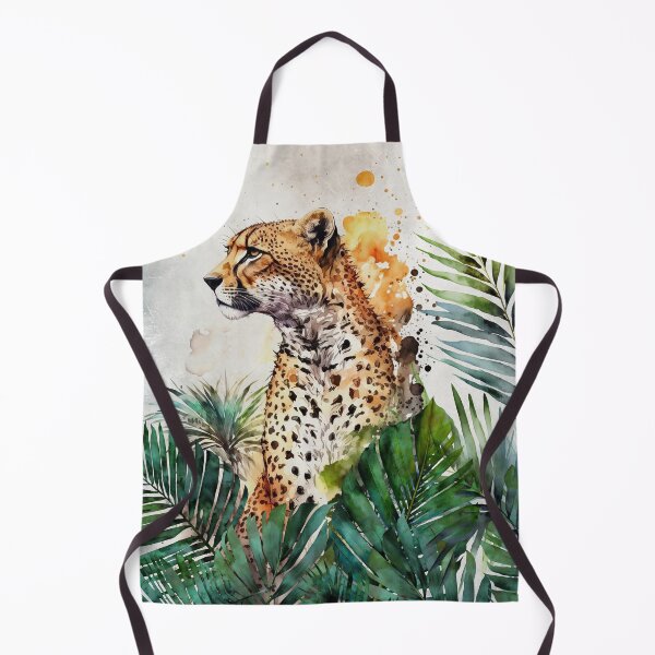 Item preview, Cheetah Jungle Wildlife Watercolor Art designed and sold by artsandsoul.