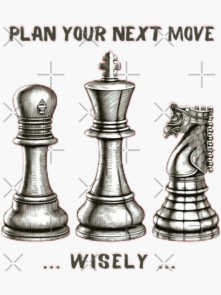 chess plan your next move wisely print, chess retro sunset design, chess  trainer gift | Canvas Print